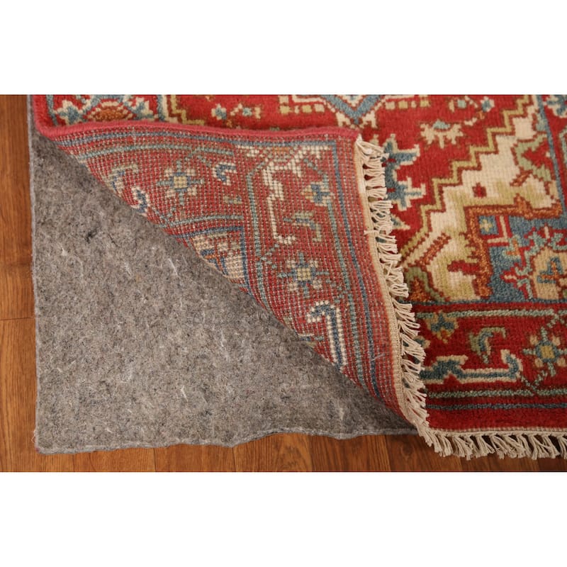 Traditional Heriz Serapi Style Runner Rug Hand-Knotted Wool Carpet - 2'6" x 11'5"