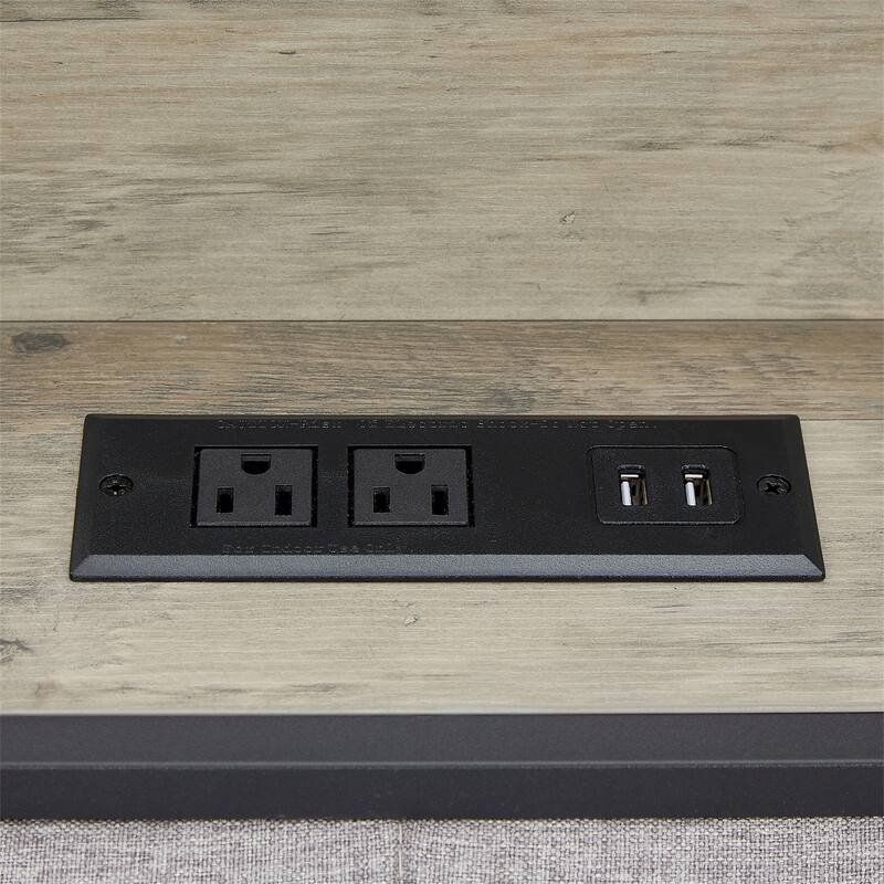 Queen Size Bed with Charging Station