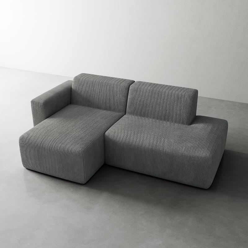 Oversized Corduroy Modular Sectional Fabric Sofa
