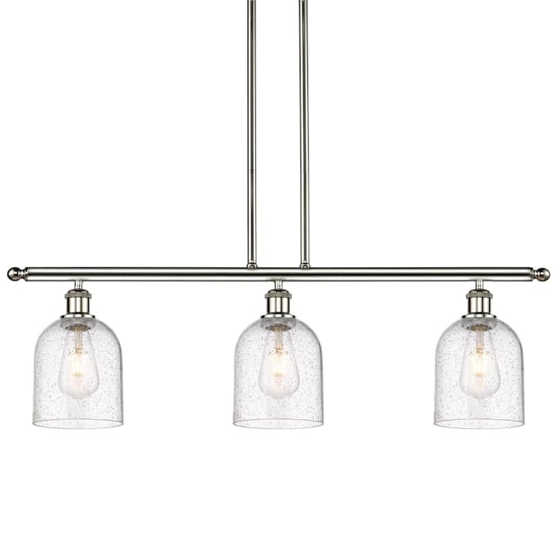 Innovations Lighting 516-3I-10-36 Bella Pendant Bella 3 Light 36" Wide - Polished Nickel / Seedy