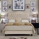 preview thumbnail 1 of 19, Moser Bay Murphy Grove Diamond Tufted Queen / King Upholstered Panel Bed