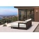 preview thumbnail 2 of 8, PURPLE LEAF Caesar L-Shaped White Outdoor Couch with 9.6" Thick for Yard Porch Deck Patio Conversation Sets