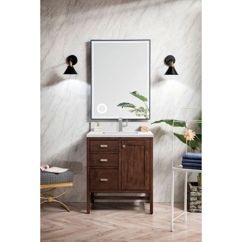 James Martin Vanities E444-V30-1WZ Addison 30" Single Basin Wood
