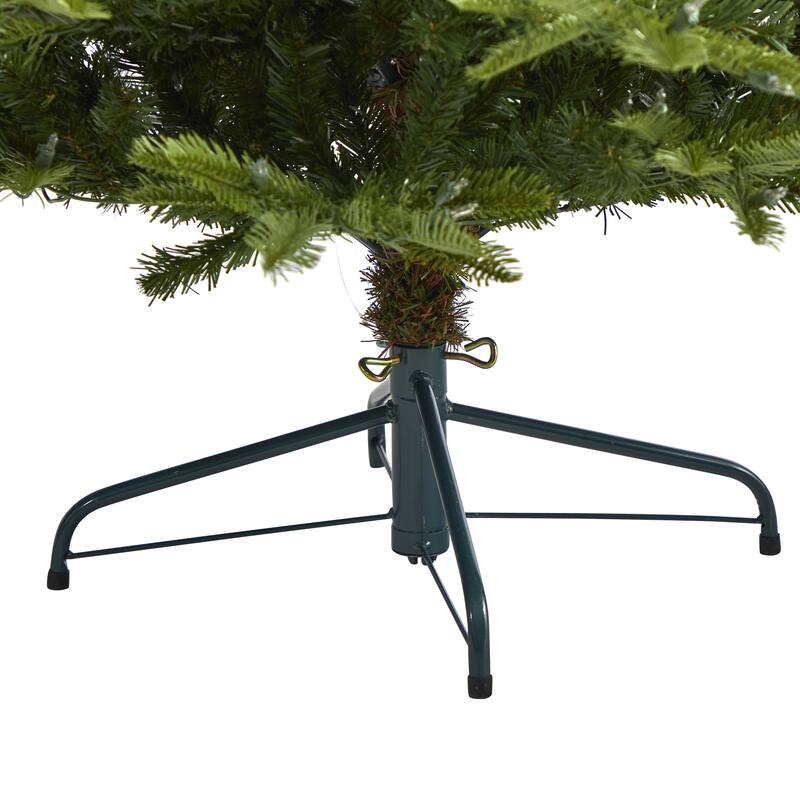 6’ Pre-Lit Washington Spruce Artificial Christmas Tree, Clear LED Lights - 6 Foot