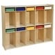 preview thumbnail 3 of 3, Contender Birch 10 Section Locker with Assorted Bins, Hanging Hooks, Coat Rack, Backpack Organizer, Toy Storage for Kids - 58"