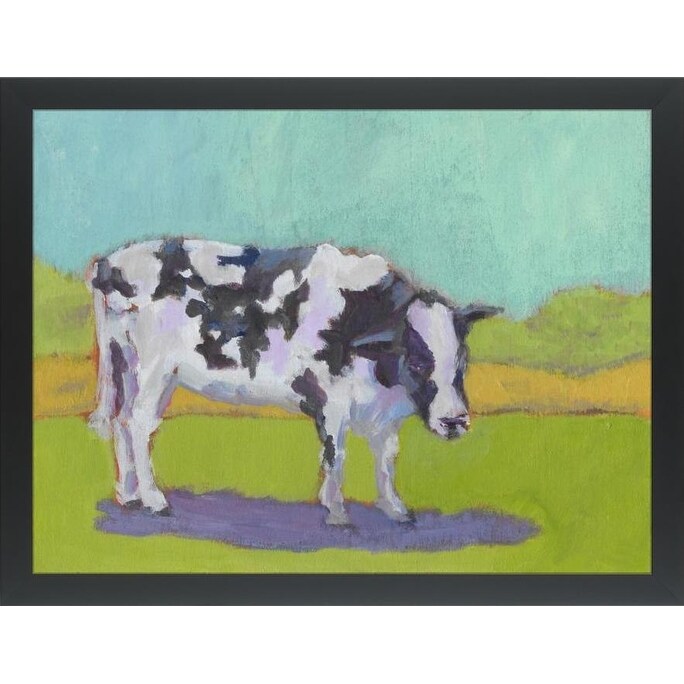 Shop Easy Art Prints Carol Young S Pasture Cow I Premium Canvas