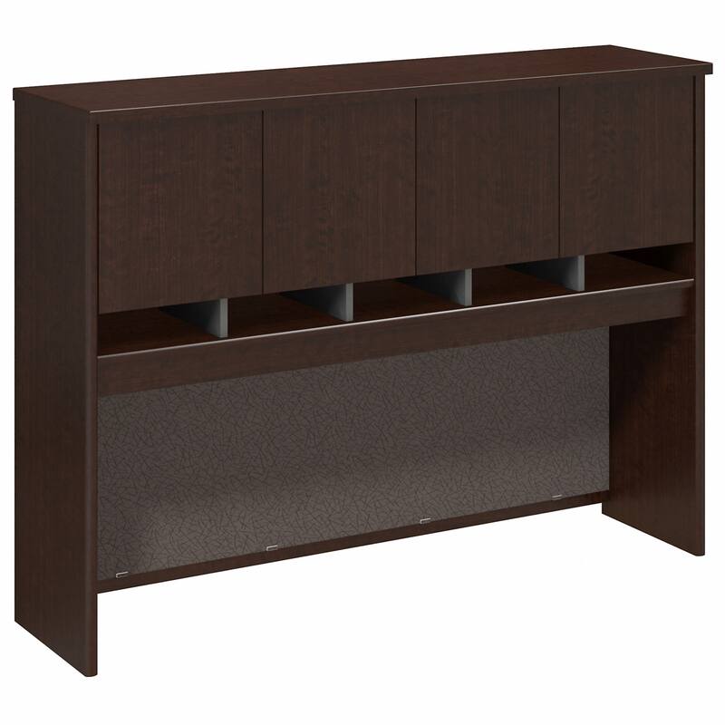 Series C 60W Hutch by Bush Business Furniture - Mocha Cherry
