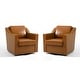 preview thumbnail 79 of 101, Modern Swivel Upholstered Armchair Accent chair Set of 2