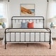 preview thumbnail 6 of 4, Vilnius Antique Graceful Victorian Iron Metal Bed
