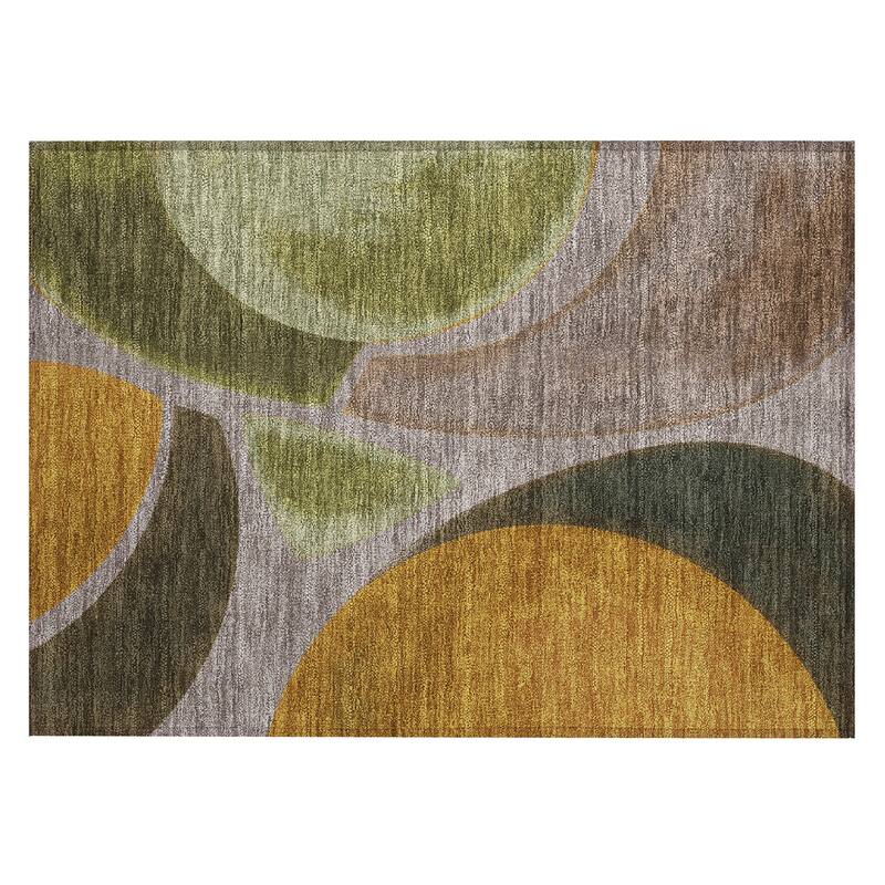 Machine Washable Indoor/ Outdoor Modern Hays Chantille Rug