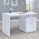 preview thumbnail 15 of 22, Irving 2-drawer Office Desk with Cabinet
