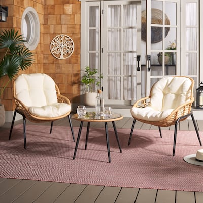 SAFAVIEH Outdoor Living Mott 3-Piece Set - 26Wx30Dx33H
