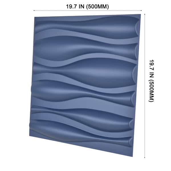 Art3d 3D Wall Panels PVC Wave Design I (32 Sq.Ft) - Bed Bath & Beyond ...