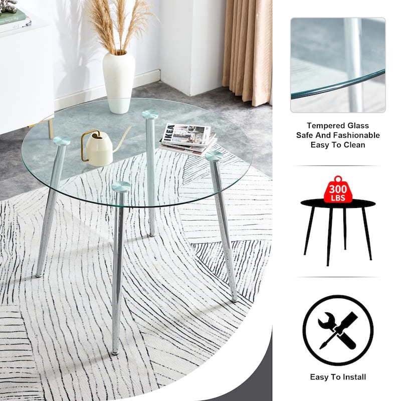 Modern Minimalist Circular Dining Table