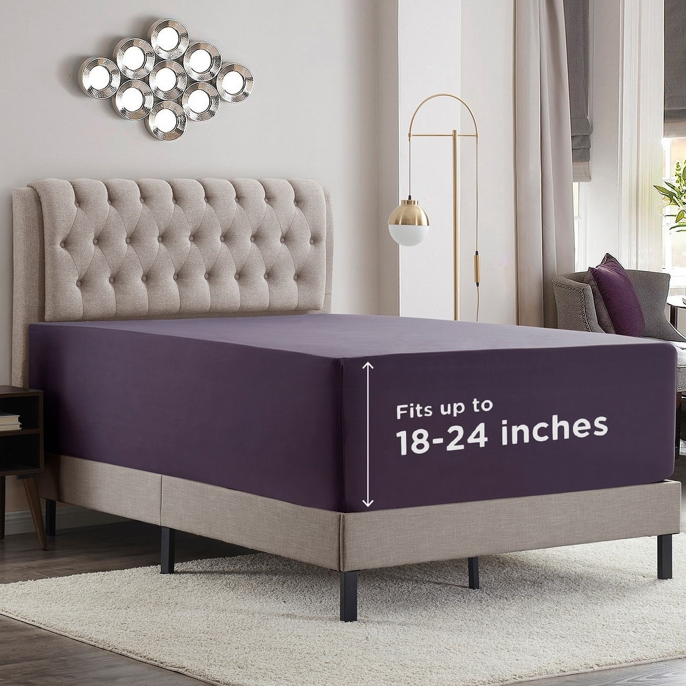 Empyrean Bedding Extra Deep Pocket Microfiber Fitted Sheet Set