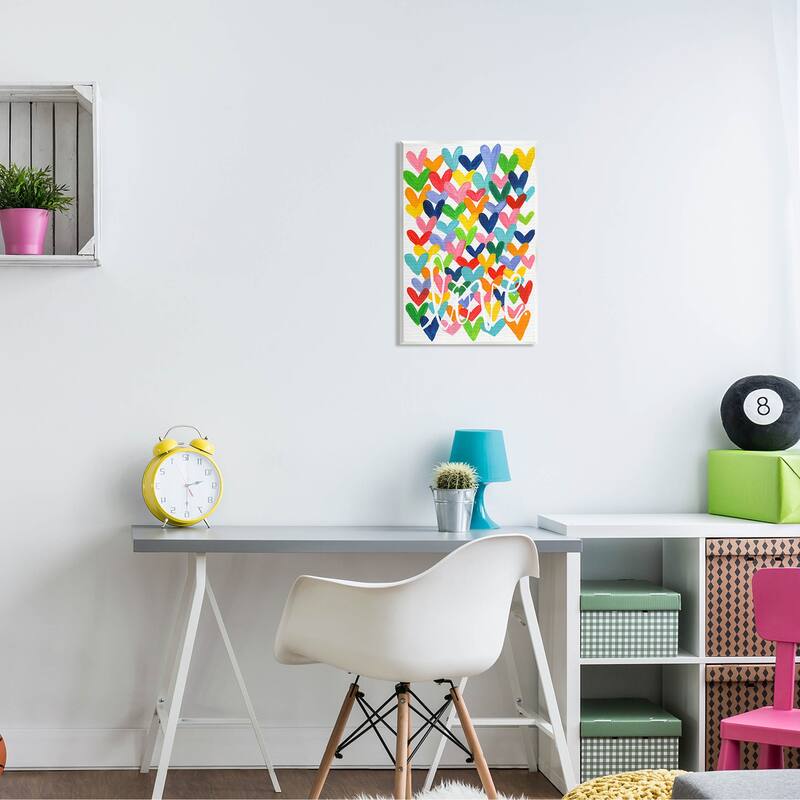 Stupell Whimsical Love Hearts Pattern Wall Plaque Art, Design by Alli Rogosich - Multi-Color