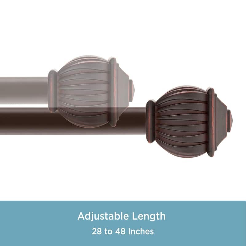 Kenney® Benji 5/8" Standard Decorative Window Curtain Rod