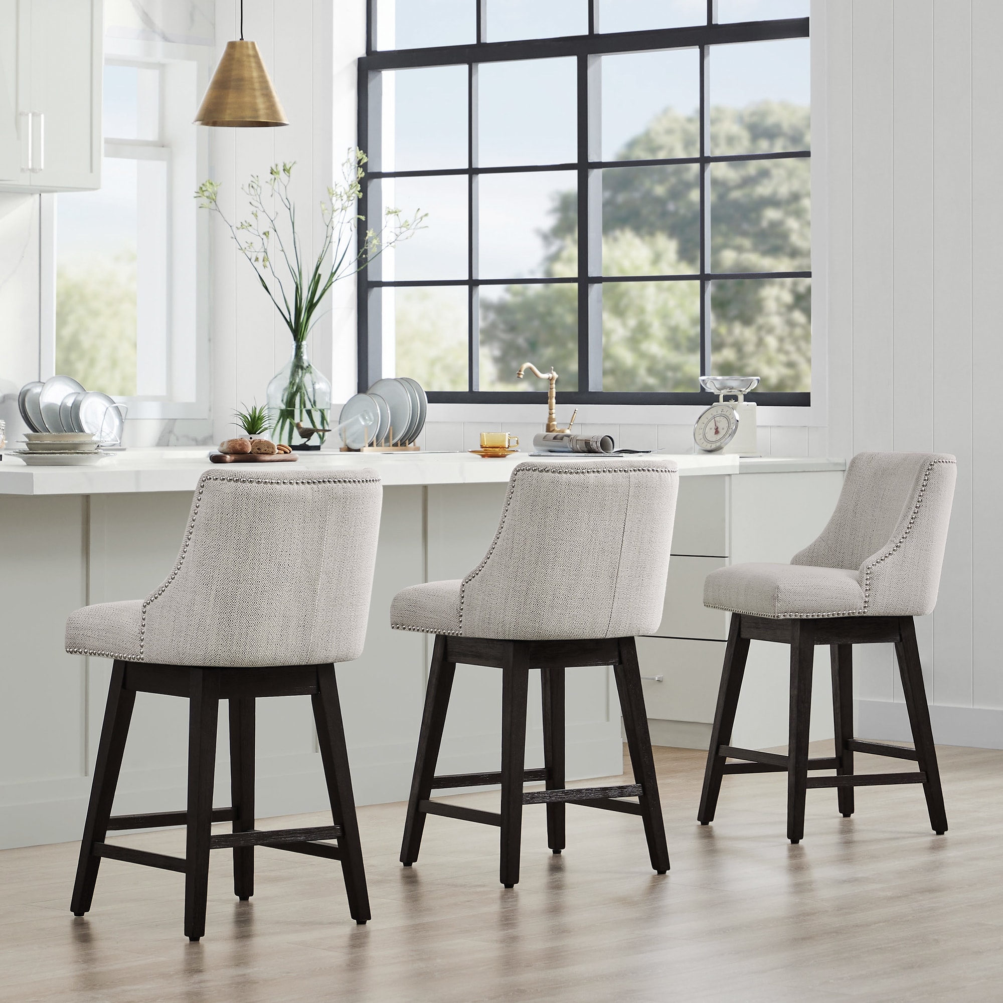 Belham living oliver square new arrivals seat swivel bar stool