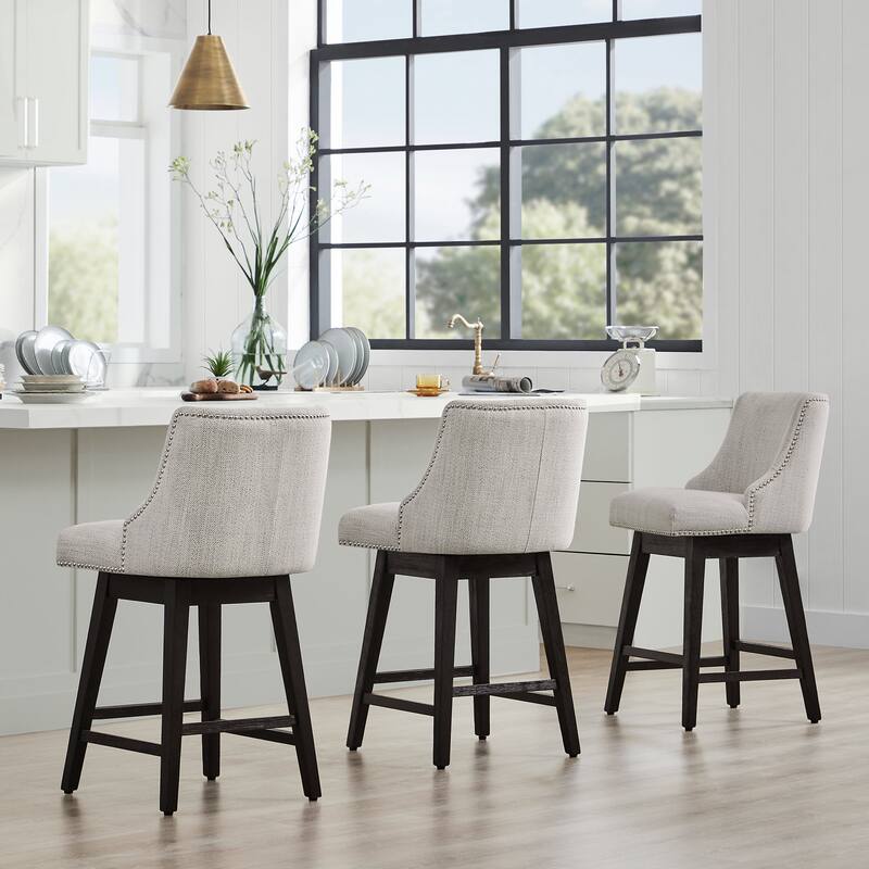 Spruce & Spring Oliver Counter Height Swivel Barstool Set