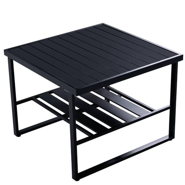 Industrial Style Outdoor Furniture Set, Love Seats, Single Sofa, Table