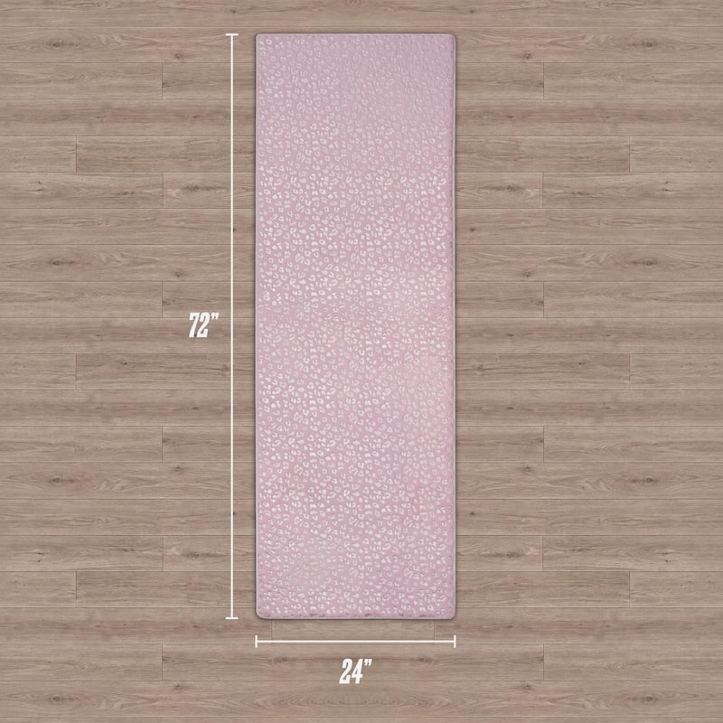 Juicy Couture Metallic Leopard Plush Rugs