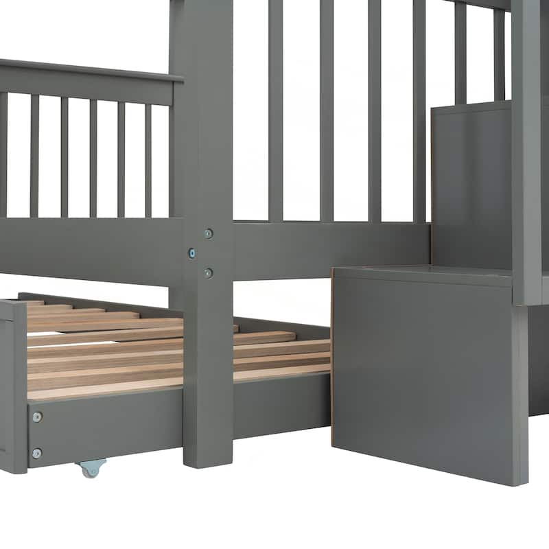 Versatile and Sturdy Bunk Bed with Extra Storage and Safety Features