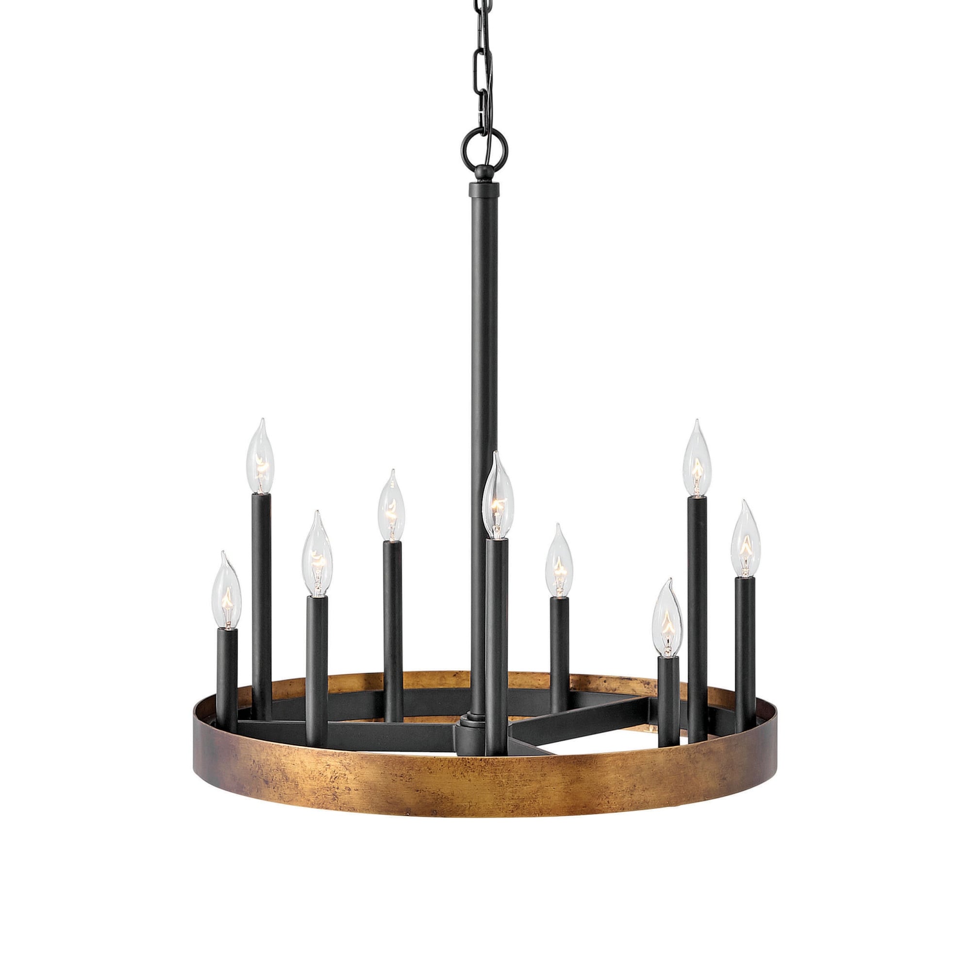 Hinkley Lighting 3866  Wells 9 Light 24" Wide Chandelier - - Chandeliers For Bedrooms by Overstock.com