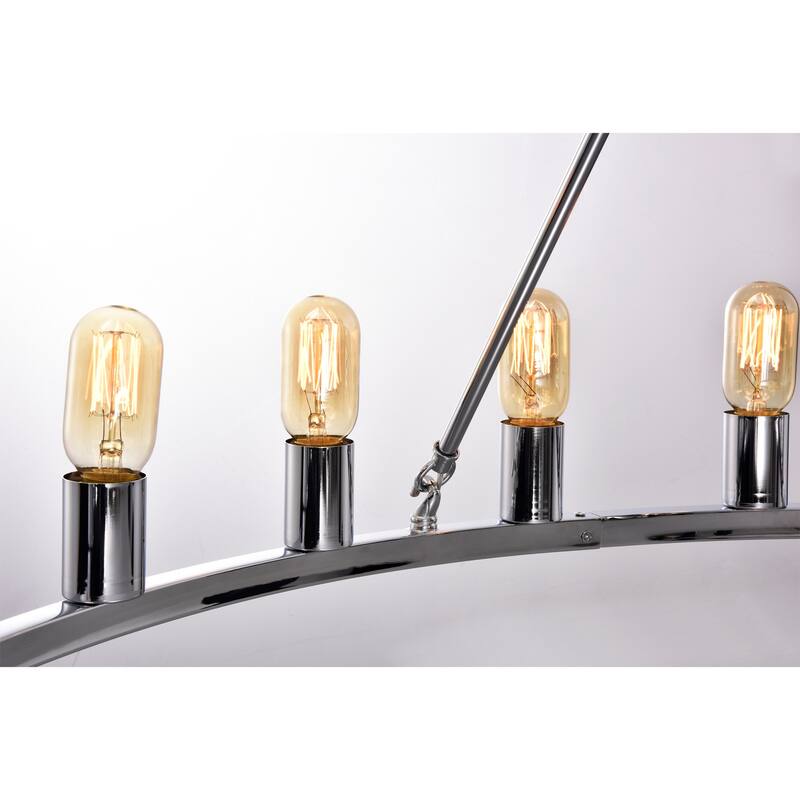 Chrome 48-inch Wagon Wheel 24-light Chandelier