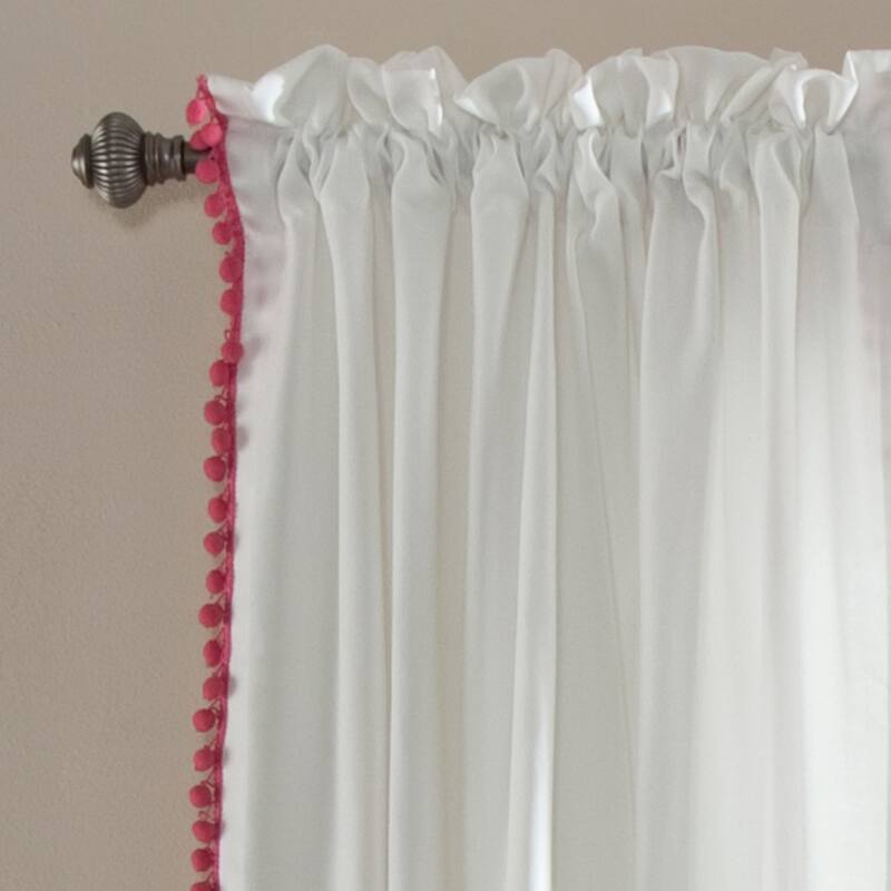 The Gray Barn Watertop Pom Pom 84-inch Curtain Panel