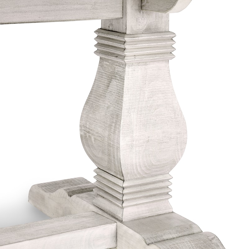 Classic Home Caleb 94" Solid Wood Farmhouse Dining Table