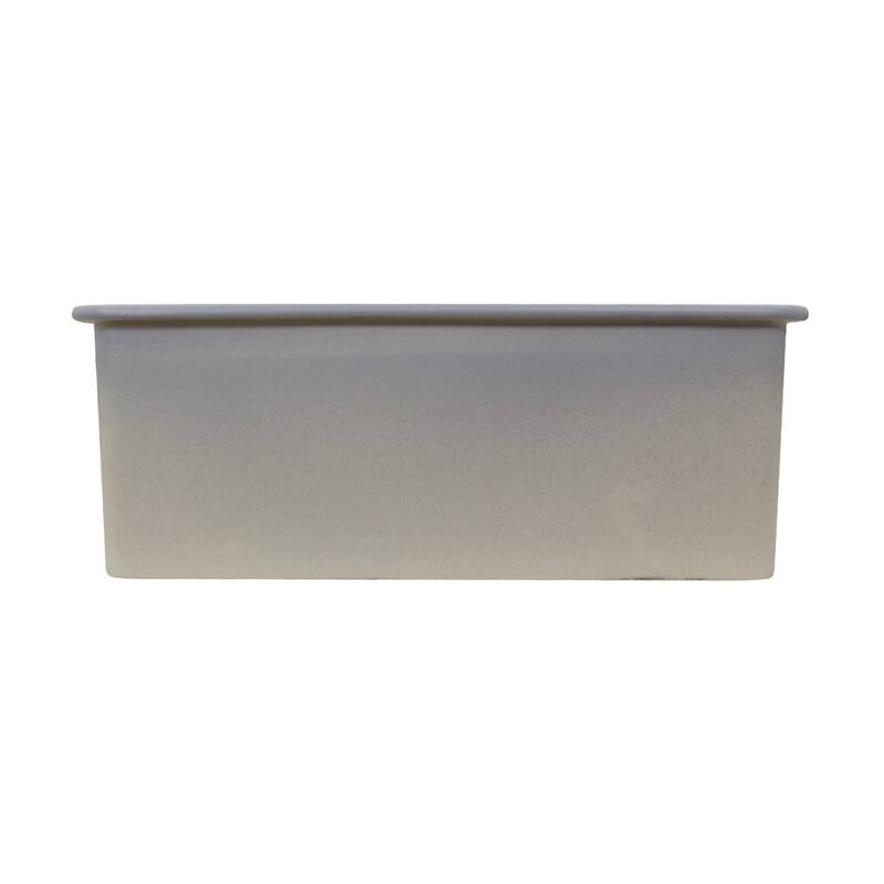 Highpoint Collection Matte Gray 23.5 Inch Double Bowl Fireclay Kitchen Sink