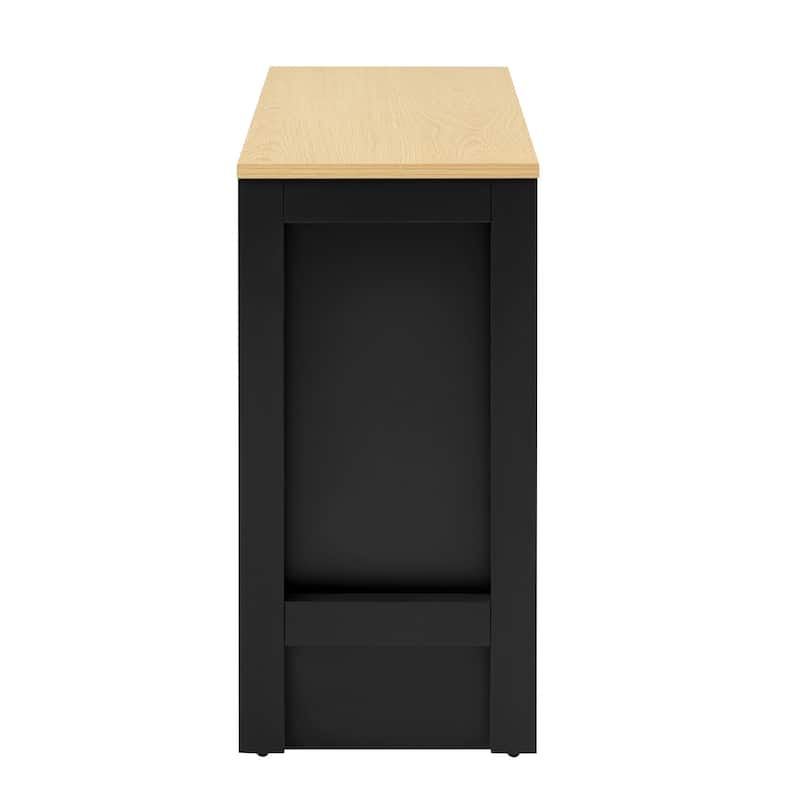 89.7"Wooden Sideboard with Extendable Table,Multifunctional Storage Cabinet with 2 Doors and 3 Drawers,for Living Room,Study