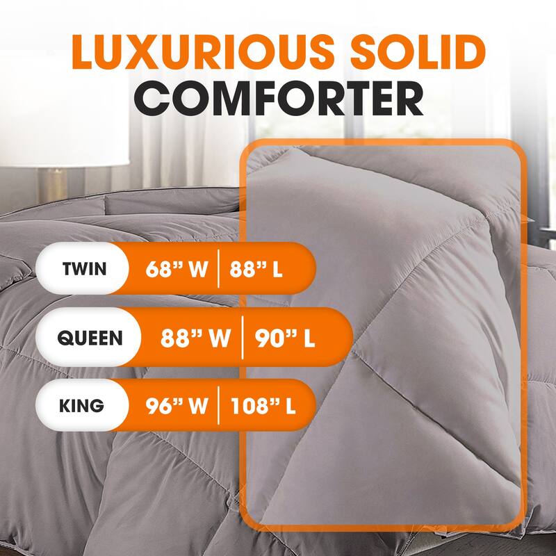 Cheer Collection All Season Down Alternative Hypoallergenic Comforter