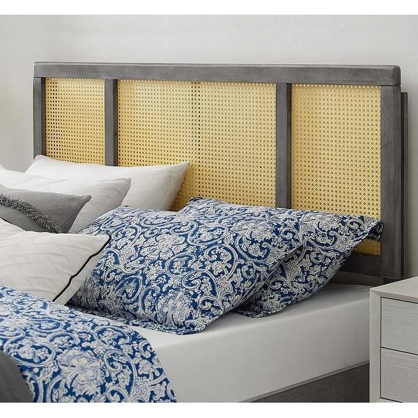 Benson Modern Full Size Grey Wooden Headboard Bed Bath & Beyond