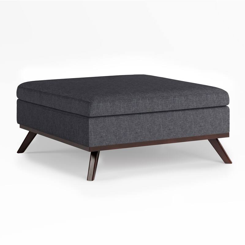Square Coffee Table Storage Ottoman