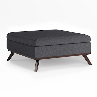 Square Coffee Table Storage Ottoman