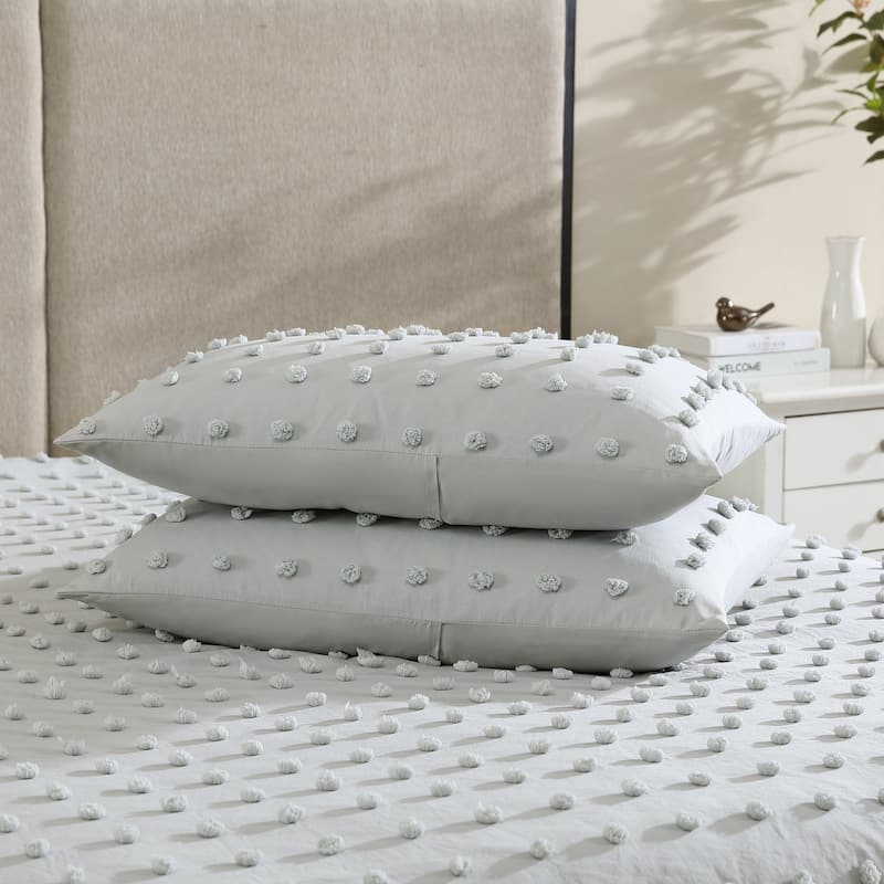 Swift Home Ultra-Soft Pom Pom 3-Piece Microfiber Comforter Bedding Set