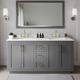 Option Dark Gray / White Quartz Top / Brushed Gold