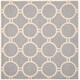 preview thumbnail 35 of 68, SAFAVIEH Handmade Cambridge Arah Modern Moroccan Wool Rug 6' Square - Silver/Ivory - Square