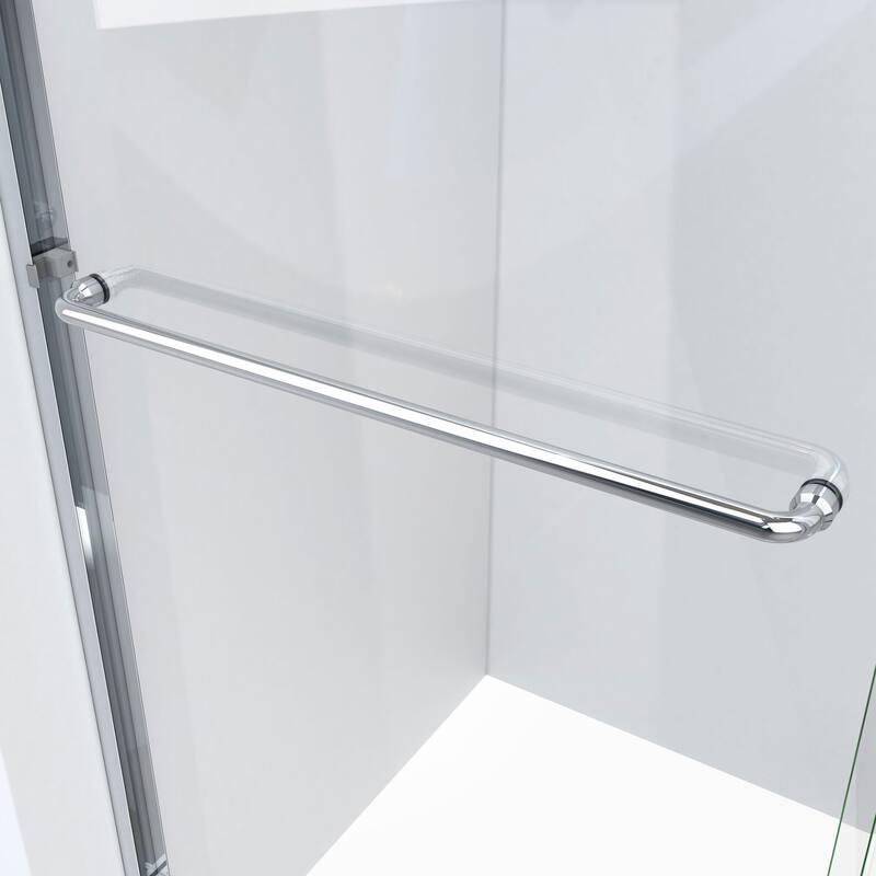 DreamLine Alliance Pro LT 56-60 in. W x 70 3/8 in. H Semi-Frameless Bypass Sliding Shower Door in Matte Black and Clear Glass