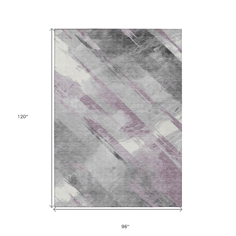 HomeRoots Striped Transitional Rectangle Outdoor Rug