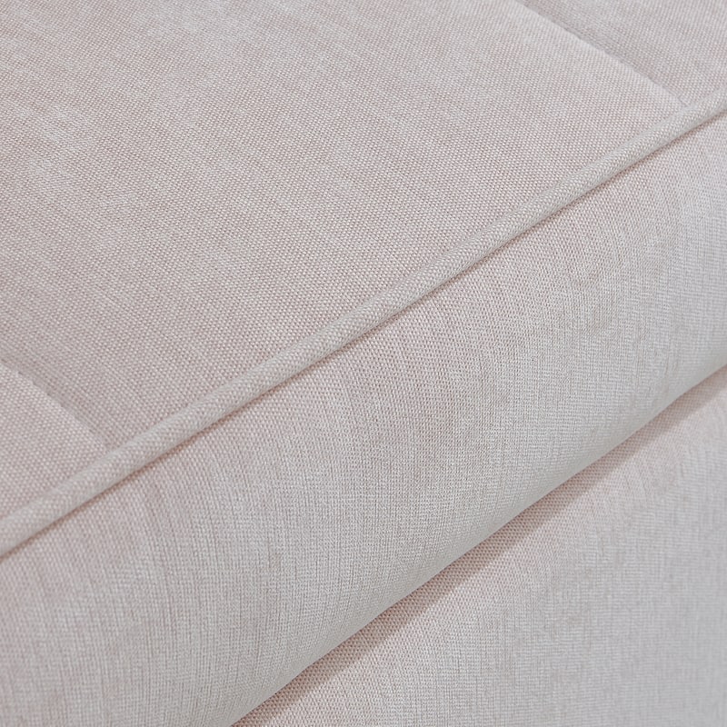 Chenille fabric pull-out sofa bed with adjustable armrests