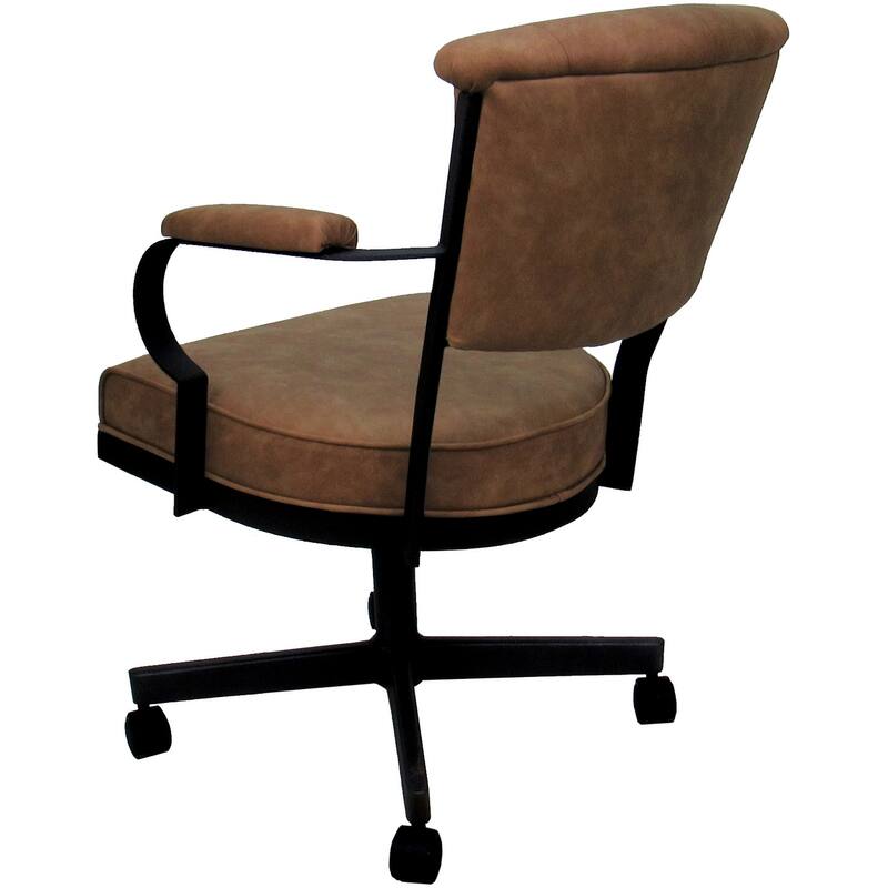 Miami Swivel Metal Caster Chair on Reading Base - 18" High Seat