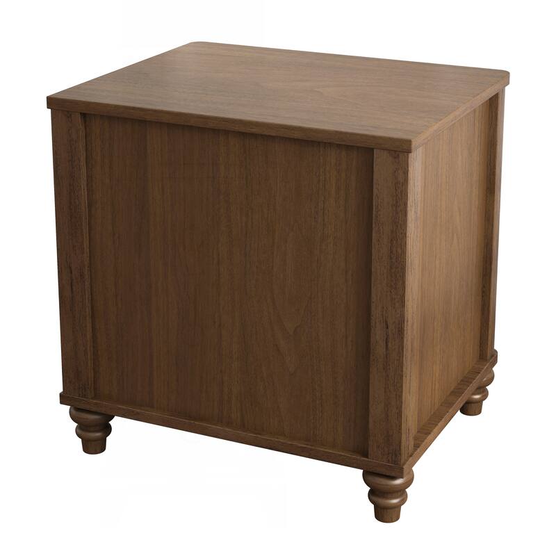 Charming Mid Century Modern Nightstand with Multiple Drawers and Versatile Use