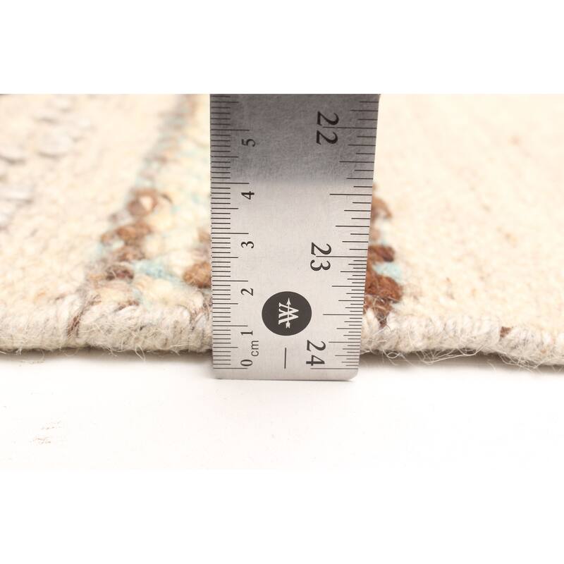 ECARPETGALLERY Hand-knotted Tangier Cream Wool Rug - 5'4 x 7'9