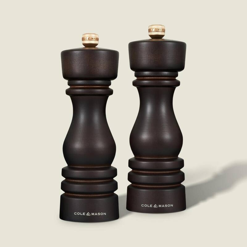 Cole & Mason London Chocolate Wood Salt & Pepper Mills