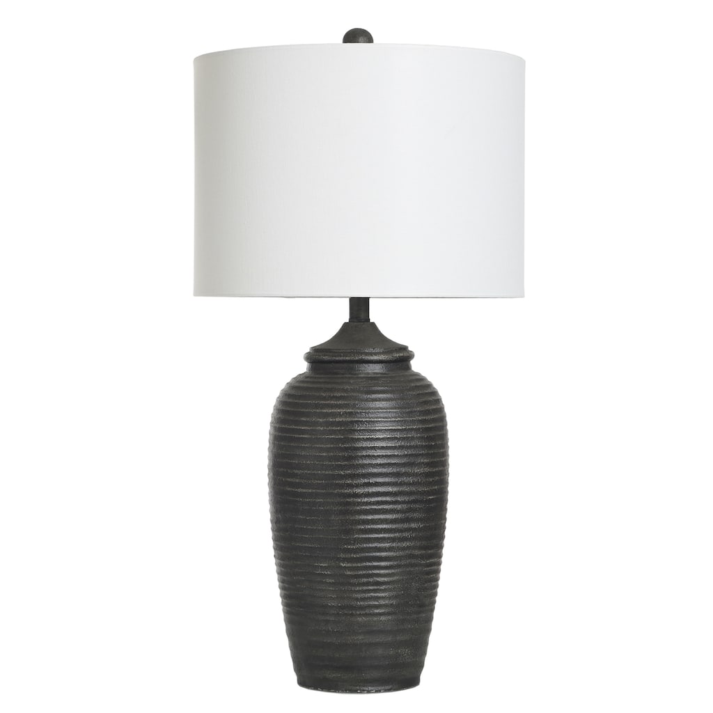 Charlotte Polyresin Table Lamp - Linen Shade