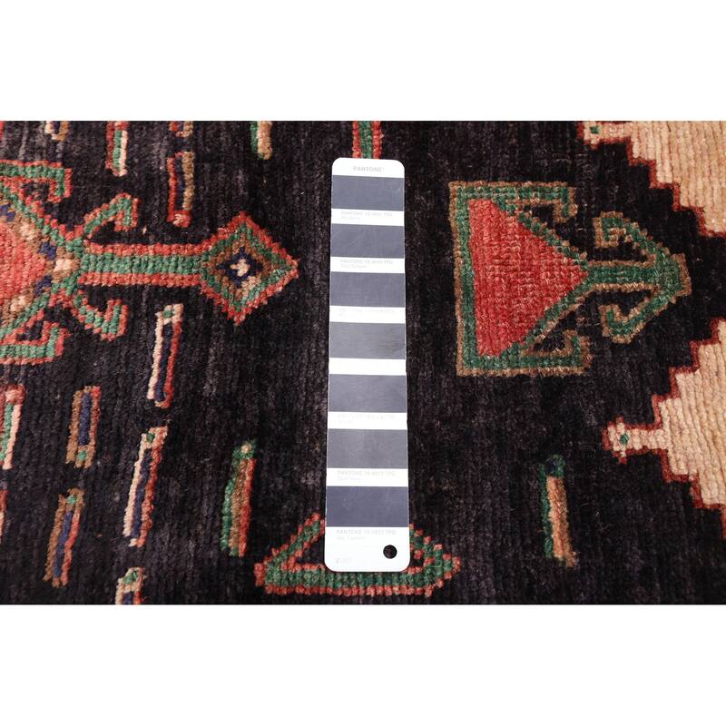 ECARPETGALLERY Hand-knotted Konya Anatolian Dark Navy Wool Rug - 4'10 x 13'3