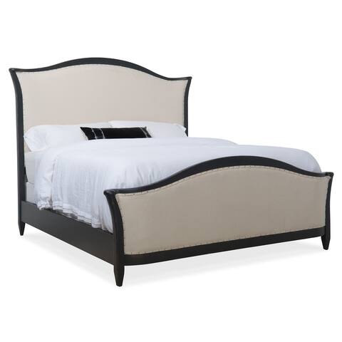 Ciao Bella King Upholstered Bed- Black