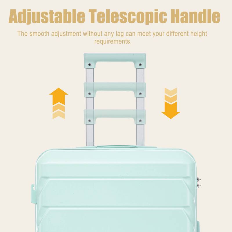 28 Inch Large Checked Luggage, Scratch Resistant Surface Four Multi-Directional Wheels, With Combination Lock and Side Hooks